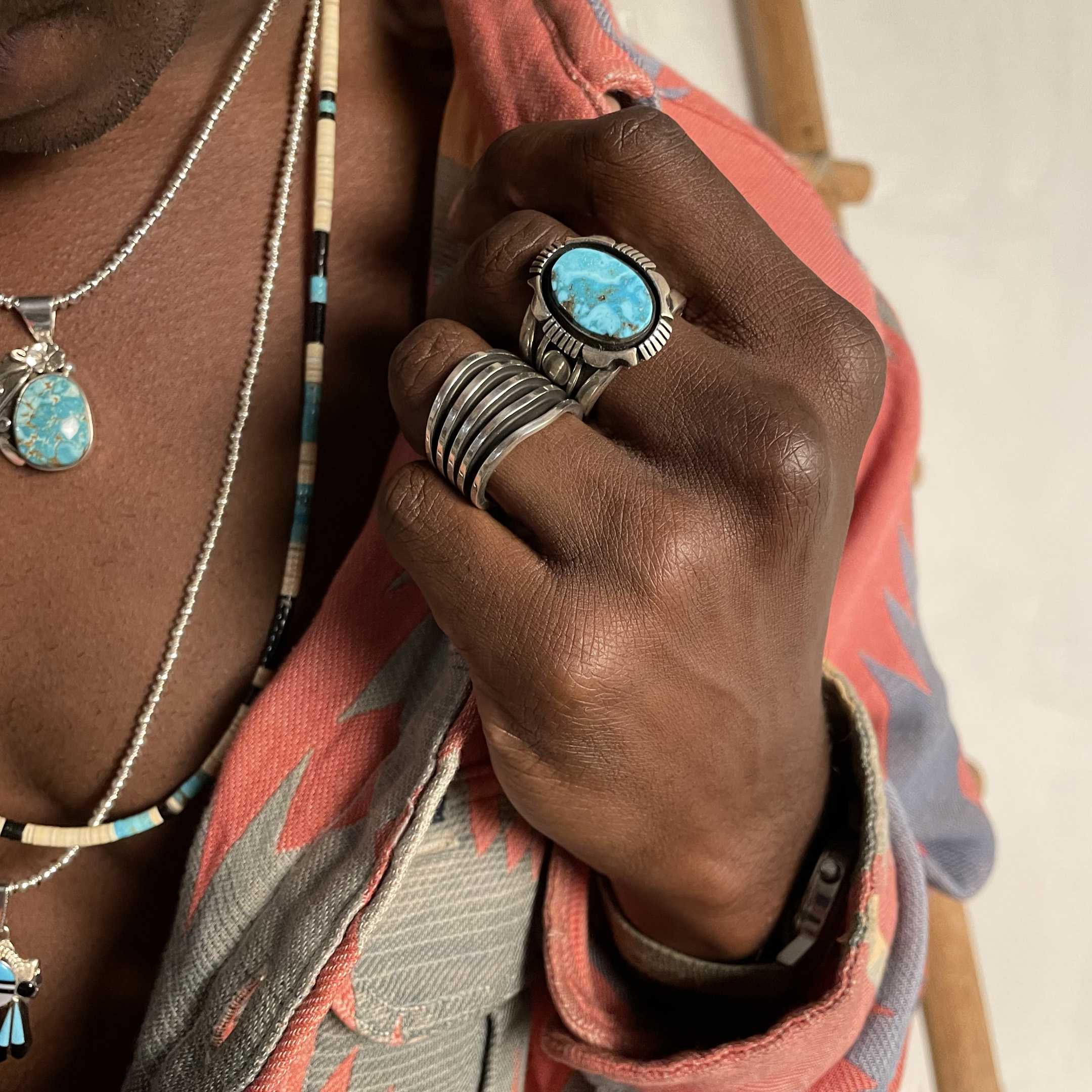 Navajo ring in silver. | Harpo Paris