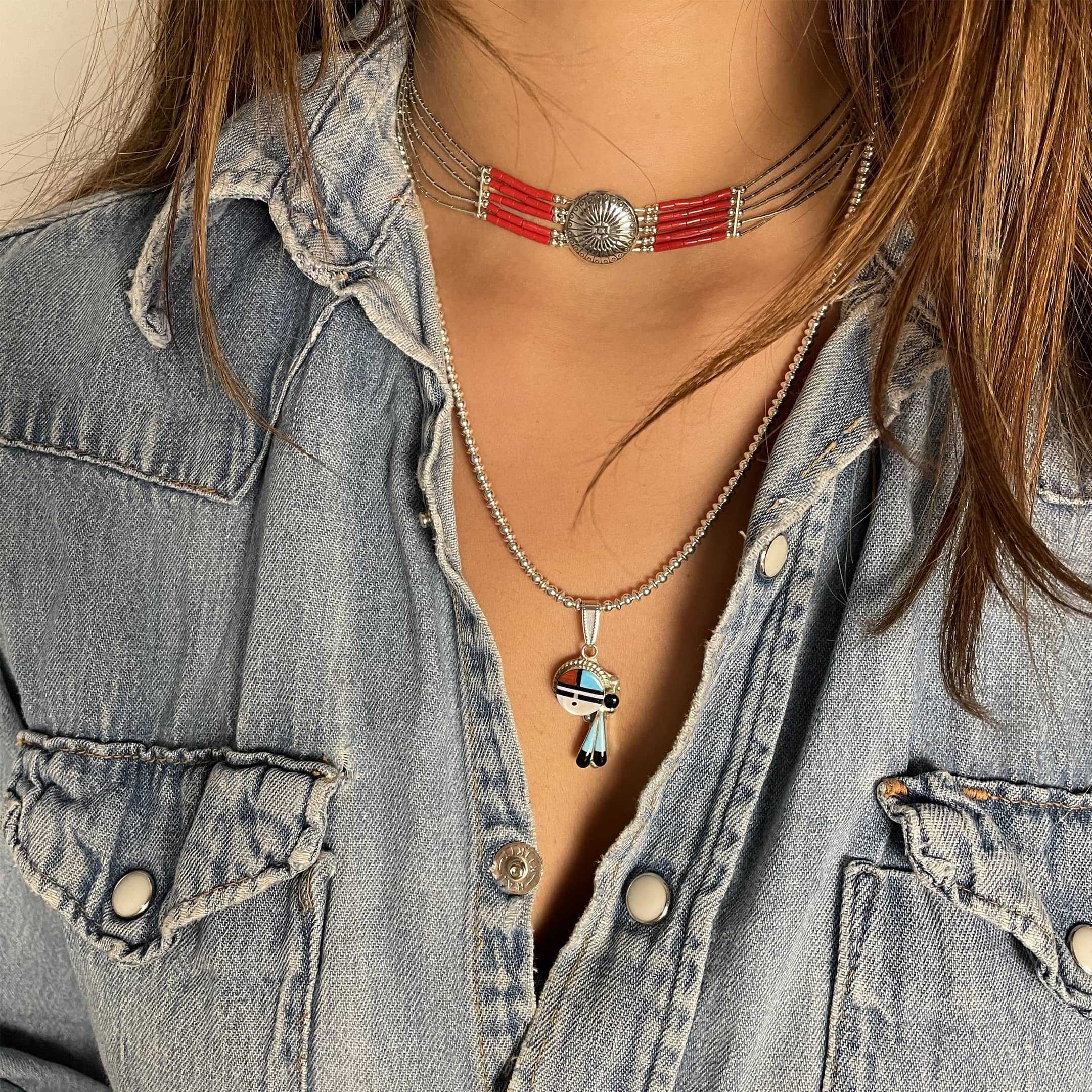 Collier classique Harpo Paris pour femme N310 concho ras du cou