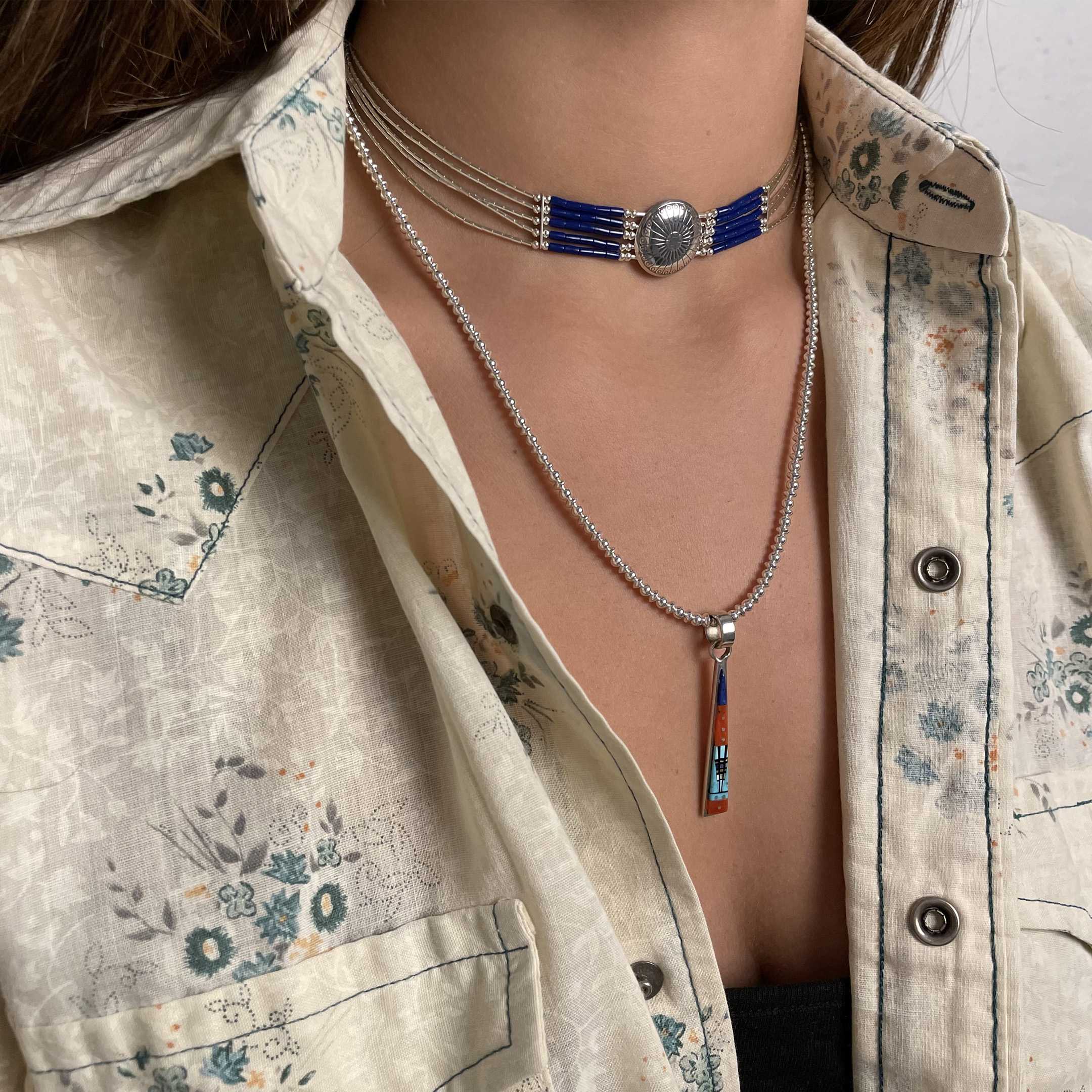 Collier classique Harpo Paris pour femme N310 concho ras du cou