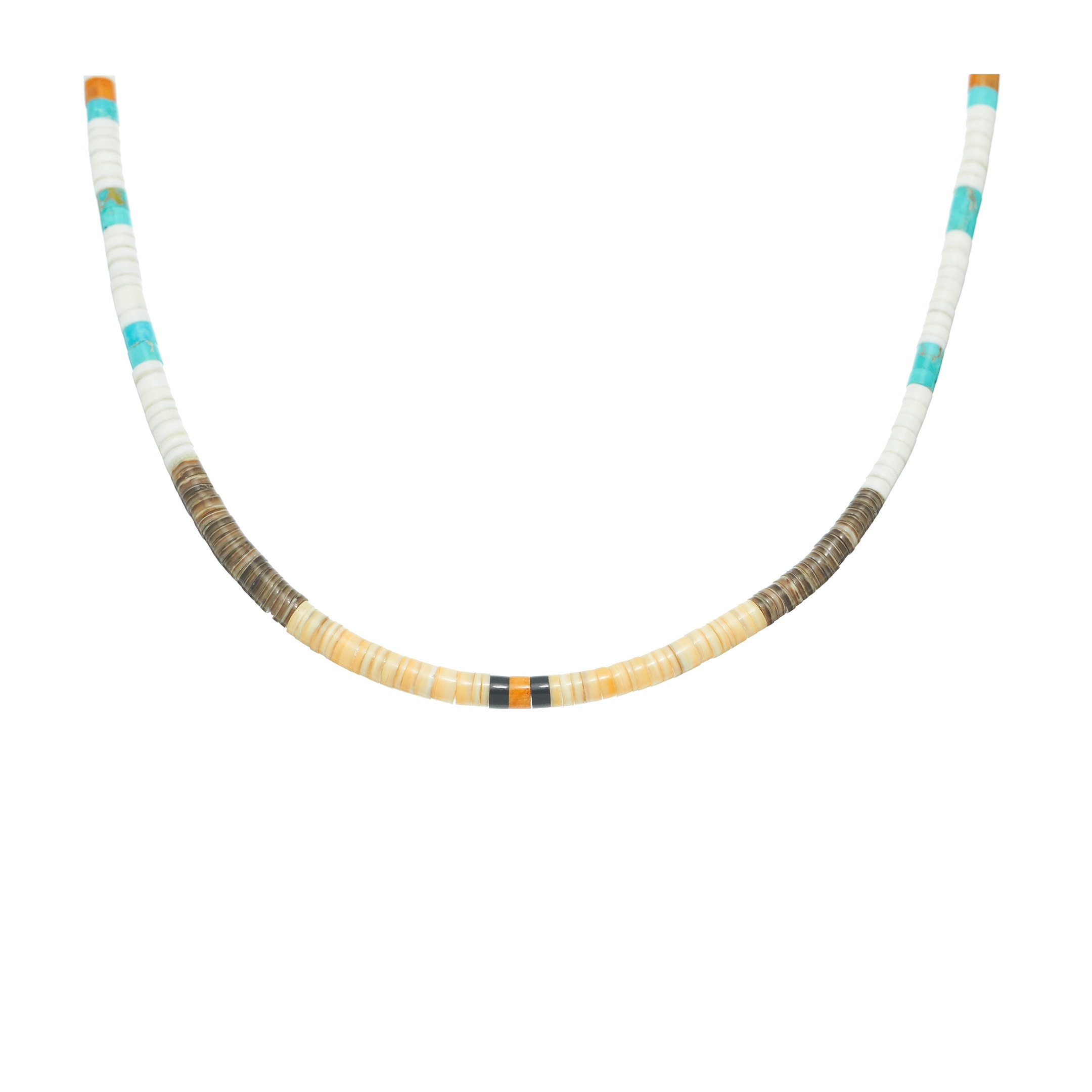 Pueblo necklace in Heishi beads COP21 - Harpo Paris