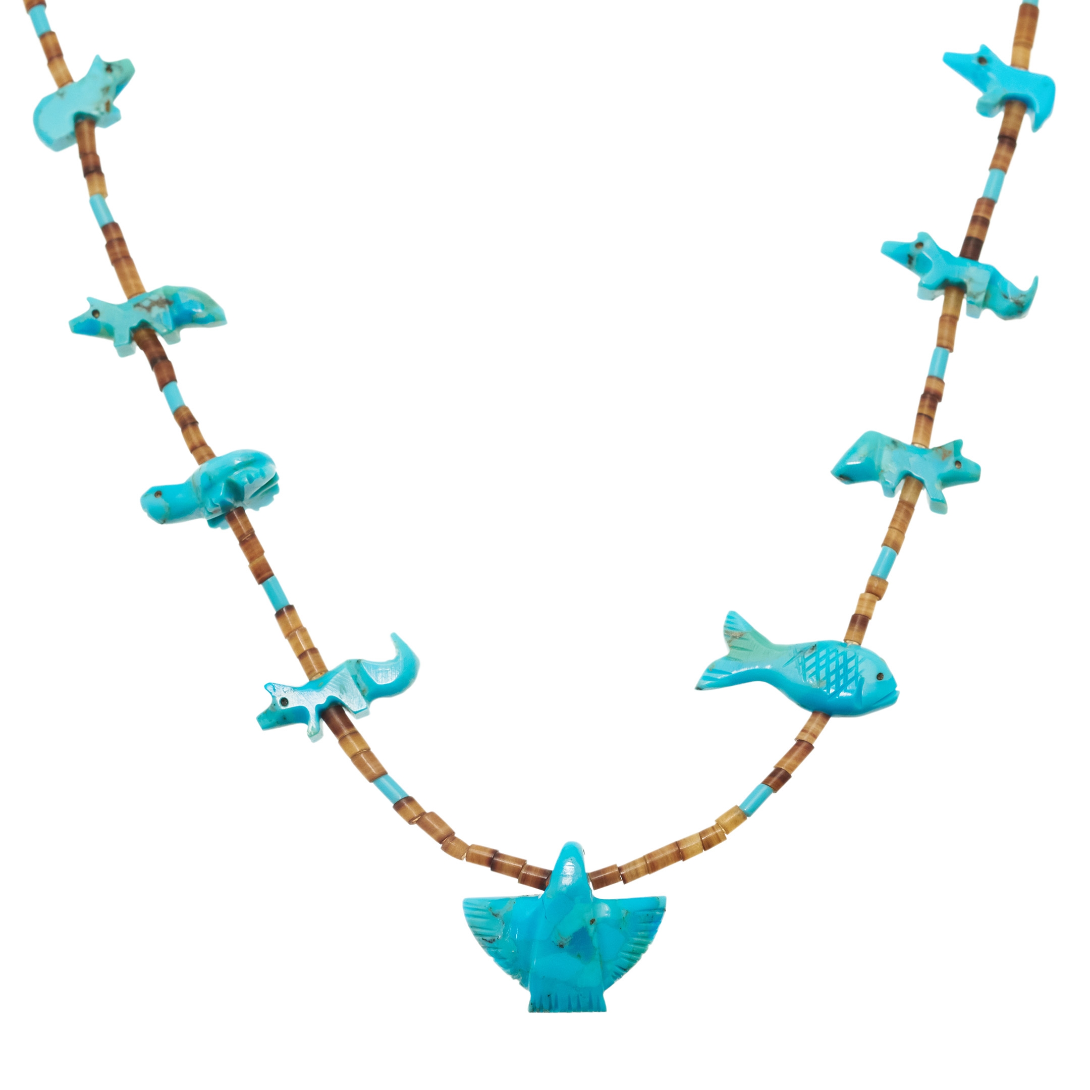 Collier Fétiche en turquoise COFEw27 - Harpo Paris