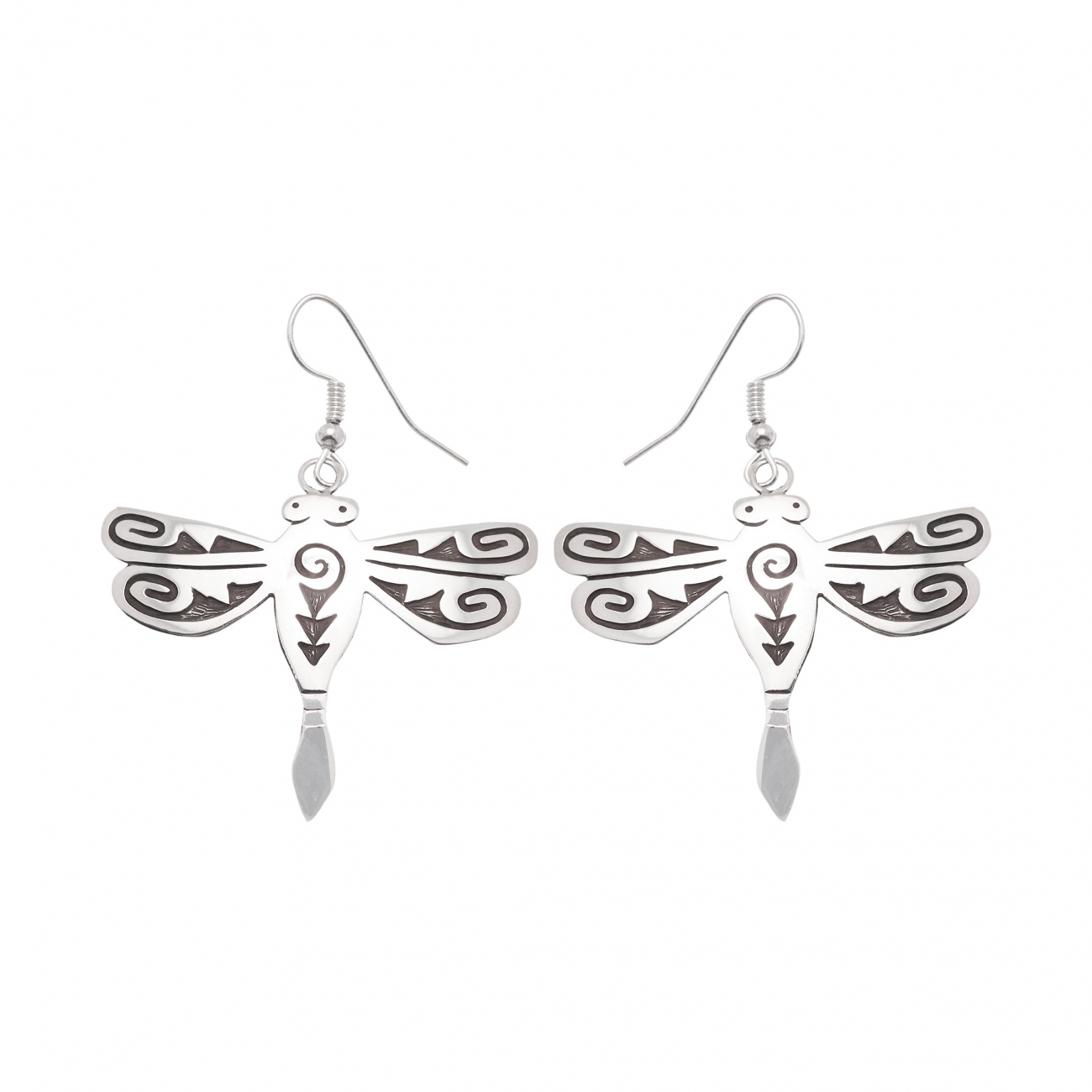 Boucles d'oreilles Harpo Paris BO233 libellule en argent