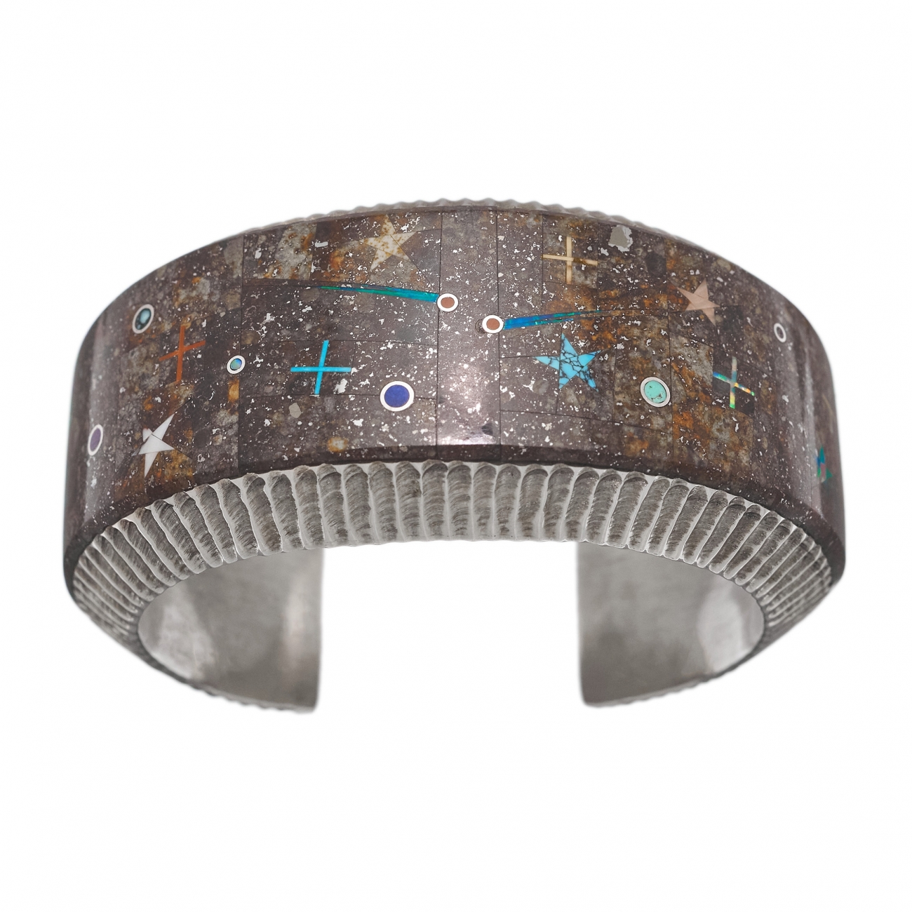 Exceptional bracelet MIS31 for women in dinosaur bone and silver - Harpo Paris